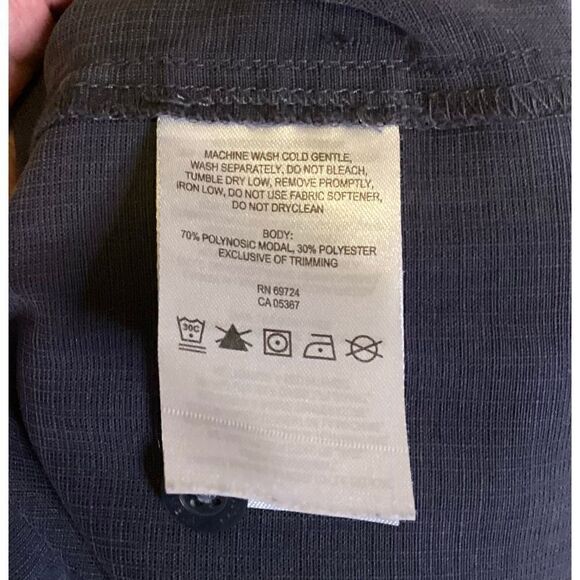 Mens Columbia short‎ sleeved full button camp shirt charcoal XL - Picture 5 of 6